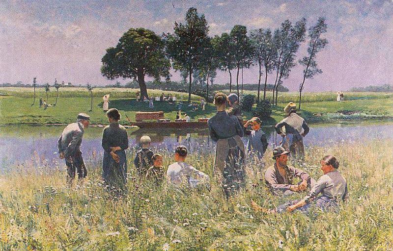 Emile Claus The Picknick oil painting image